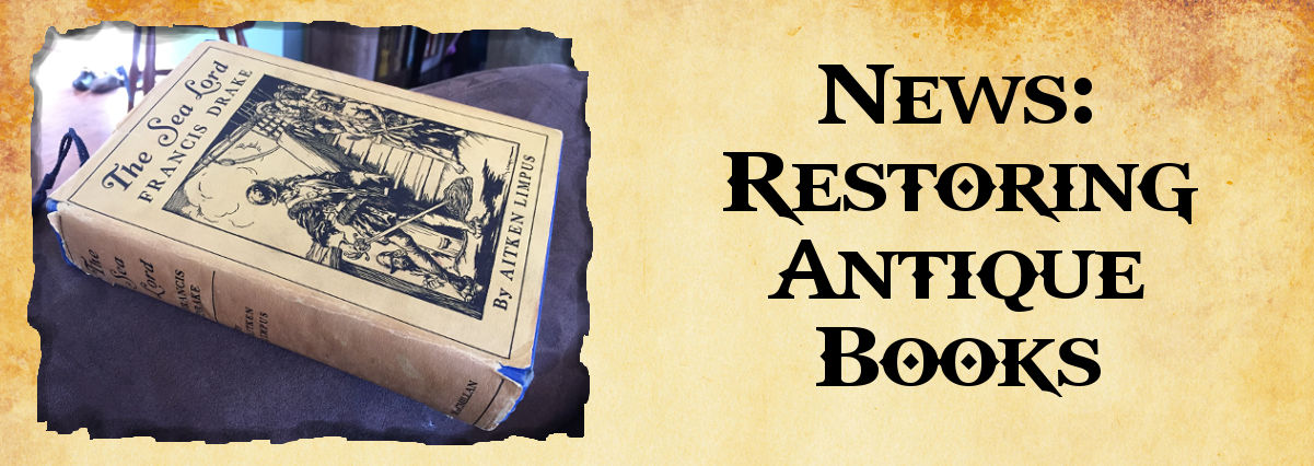 News: restoring antique books